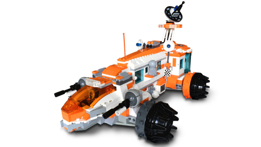 Arctic Rover on white viewed from front