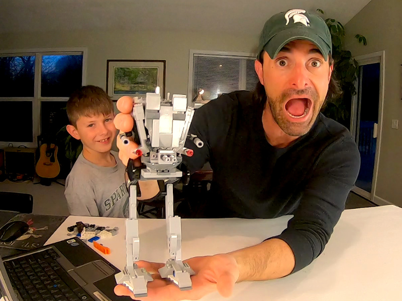 Kyle and Robert surprised about the AT-ST Walker