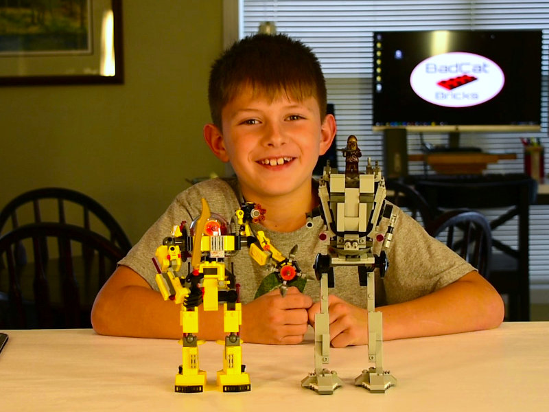 MasterBuilder Kyle with YRB-47 and AT-ST Walker