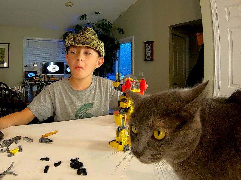 MasterBuilder Kyle building the YRB-47 with Zoze