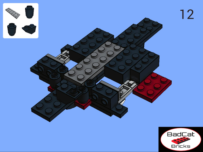 Step 12 of LEGO Old Fighter Plane Instructions