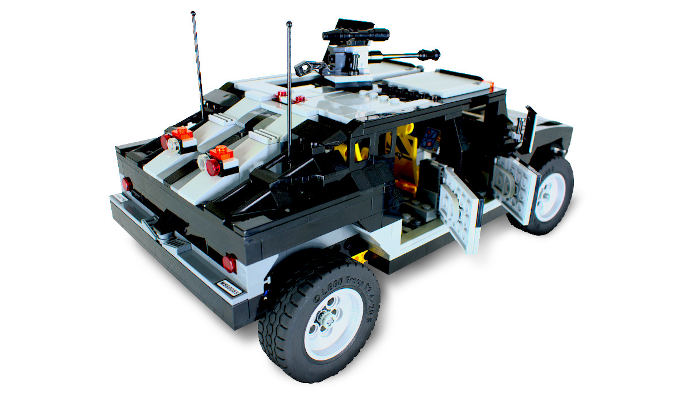 LEGO Hummer design from rear right